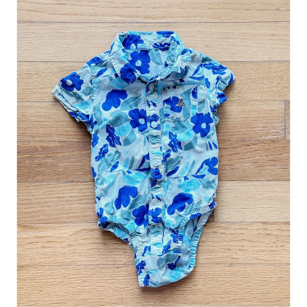 Baby gap toddler cotton button down onesie
